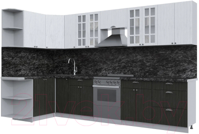 Готовая кухня Интерлиния Берес 1.5x3.3 левая - фото