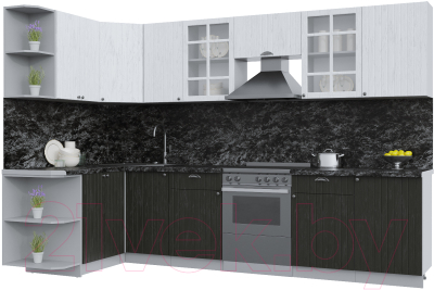 Готовая кухня Интерлиния Берес 1.5x3.1 левая - фото