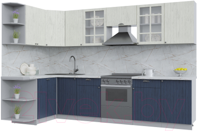 Готовая кухня Интерлиния Берес 1.5x3.1 левая - фото