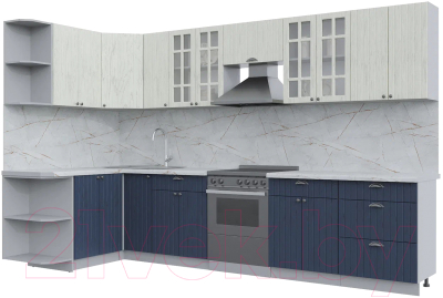 Готовая кухня Интерлиния Берес 1.5x3.3 левая - фото