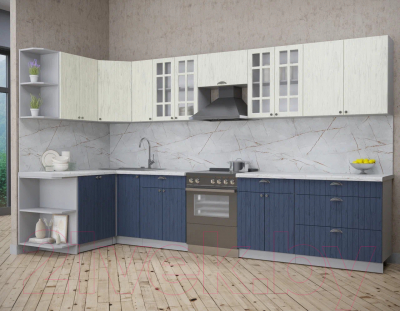 Готовая кухня Интерлиния Берес 1.5x3.5 левая