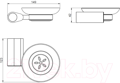 Мыльница Art&Max Verona Push AM-M-031-CR