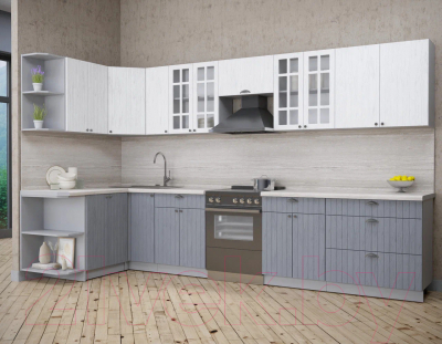 Готовая кухня Интерлиния Берес 1.5x3.5 левая