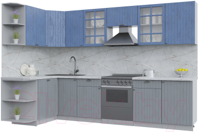 Готовая кухня Интерлиния Берес 1.5x3.1 левая - фото