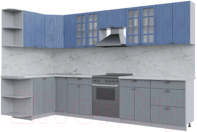 Готовая кухня Интерлиния Берес 1.5x3.3 левая - фото