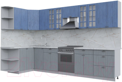 Готовая кухня Интерлиния Берес 1.5x3.4 левая - фото