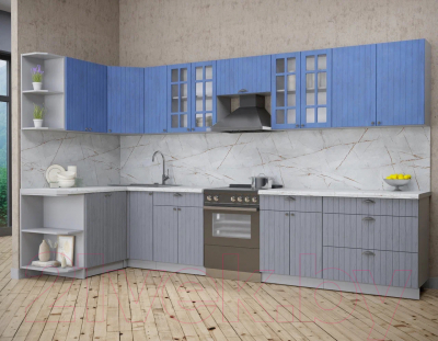 Готовая кухня Интерлиния Берес 1.5x3.5 левая