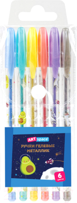 Набор гелевых ручек ArtSpace Космические приключения / GPSA06_53104 - фото