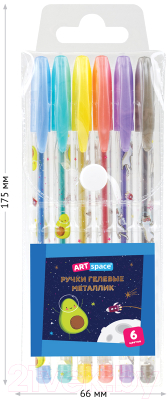 Набор гелевых ручек ArtSpace Космические приключения / GPSA06_53104