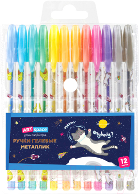 Набор гелевых ручек ArtSpace Космические приключения / GPSA12_53128 - фото
