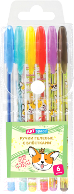 Набор гелевых ручек ArtSpace Милые зверушки / GPCA06_53142 - фото