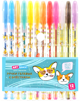 Набор гелевых ручек ArtSpace Милые зверушки / GPCA12_53166 - фото