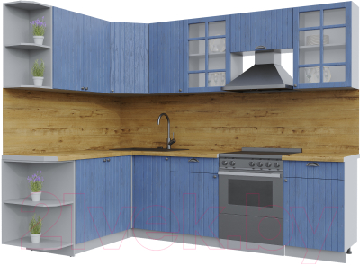 Готовая кухня Интерлиния Берес 1.7x2.6 левая - фото