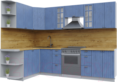 Готовая кухня Интерлиния Берес 1.7x2.8 левая - фото