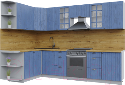 Готовая кухня Интерлиния Берес 1.7x2.9 левая - фото