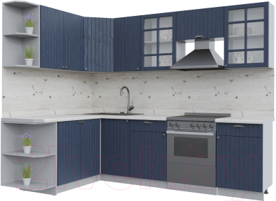 Готовая кухня Интерлиния Берес 1.7x2.6 левая - фото