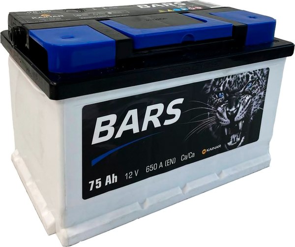 Автомобильный аккумулятор BARS 75 R низкий / 075 12 20 02 0141 05 06 0 L - фото