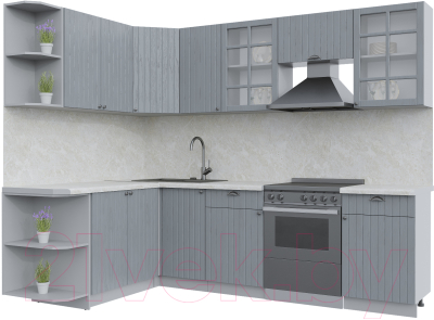 Готовая кухня Интерлиния Берес 1.7x2.6 левая - фото