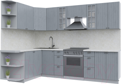 Готовая кухня Интерлиния Берес 1.7x2.8 левая - фото