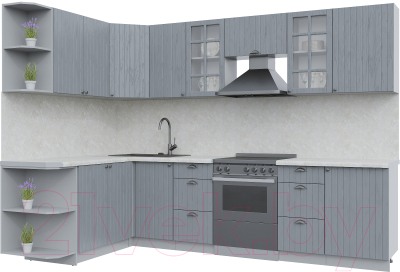 Готовая кухня Интерлиния Берес 1.7x2.9 левая - фото