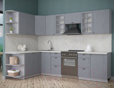 Готовая кухня Интерлиния Берес 1.7x2.9 левая