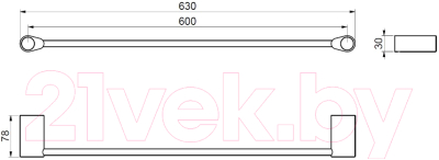 Держатель для полотенца Art&Max Verona Push AM-M-049-CR
