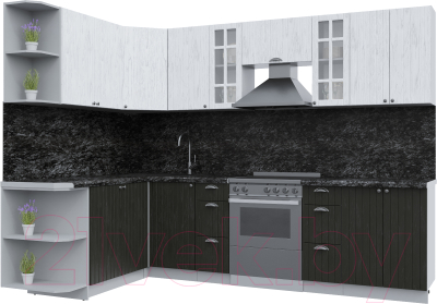 Готовая кухня Интерлиния Берес 1.7x2.8 левая - фото