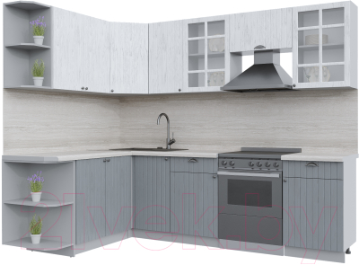 Готовая кухня Интерлиния Берес 1.7x2.6 левая - фото