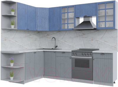 Готовая кухня Интерлиния Берес 1.7x2.6 левая - фото