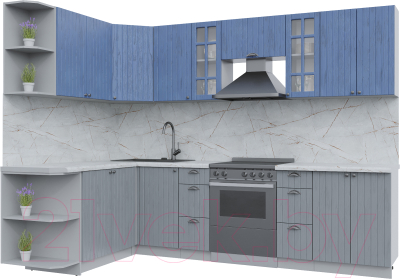 Готовая кухня Интерлиния Берес 1.7x2.8 левая - фото