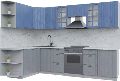 Готовая кухня Интерлиния Берес 1.7x2.9 левая - фото