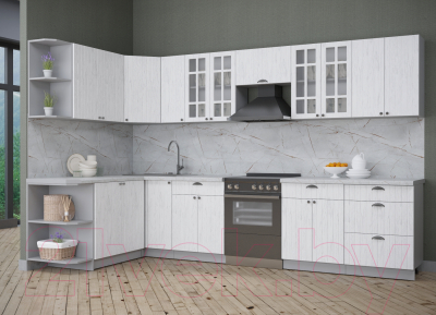 Готовая кухня Интерлиния Берес 1.7x3.3 левая