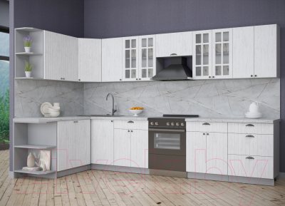 Готовая кухня Интерлиния Берес 1.7x3.4 левая