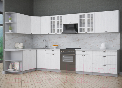 Готовая кухня Интерлиния Берес 1.7x3.6 левая