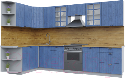 Готовая кухня Интерлиния Берес 1.7x3.2 левая - фото