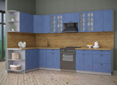 Готовая кухня Интерлиния Берес 1.7x3.3 левая