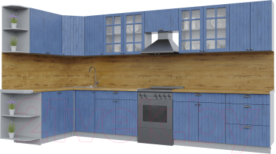 Готовая кухня Интерлиния Берес 1.7x3.8 левая - фото