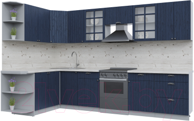 Готовая кухня Интерлиния Берес 1.7x3.2 левая - фото