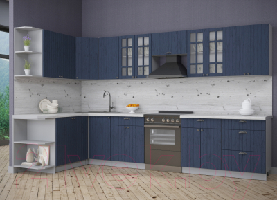 Готовая кухня Интерлиния Берес 1.7x3.4 левая