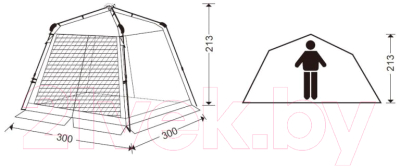 Туристический шатер KingCamp Cool 8108