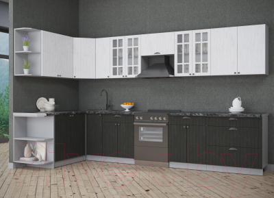 Готовая кухня Интерлиния Берес 1.7x3.5 левая
