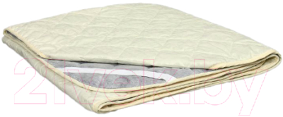 Наматрасник защитный AlViTek Шерсть-Микрофибра с резинкой 80x200 / НШМР-080 - фото