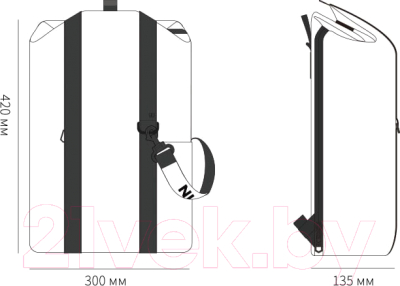 Рюкзак 90 Ninetygo Urban Eusing backpack / 90BBPMT2010U-BK02