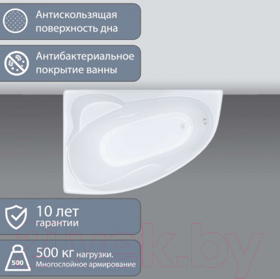 Ванна акриловая Triton Изабель 170x100 R