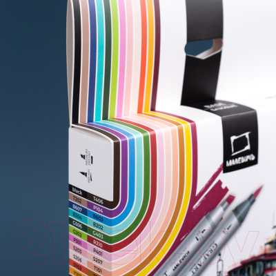 Набор маркеров Малевичъ GrafArt Brush / 190902