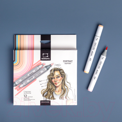 Набор маркеров Малевичъ GrafArt Brush / 190908