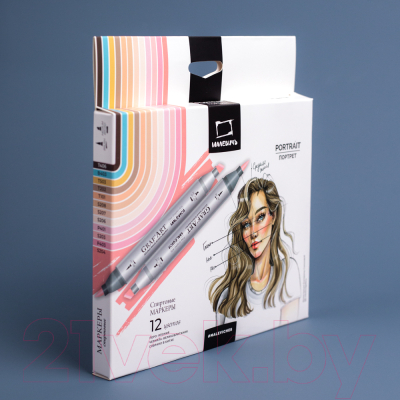 Набор маркеров Малевичъ GrafArt Brush / 190908