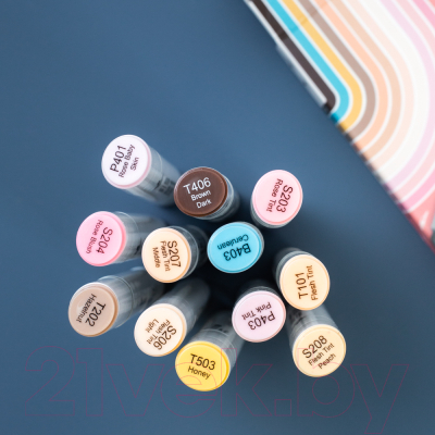 Набор маркеров Малевичъ GrafArt Brush / 190908