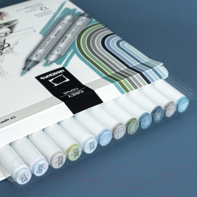 Набор маркеров Малевичъ GrafArt Brush / 190910