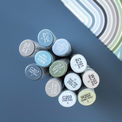 Набор маркеров Малевичъ GrafArt Brush / 190910